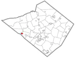 Location in Berks County, Pennsylvania
