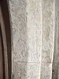 Votive crosses in the jamb of the south doorway