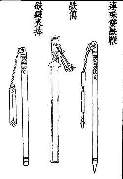 Flails and sword