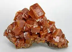 Intensely colored crystals to 1.7 cm, from Los Lamentos, Municipio de Ahumada, Chihuahua, Mexico