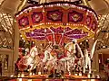 Flower display of a carousel