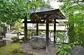Pagoda foundation stone at Yūsen-ji