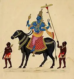 Image 64Yama with his famous Yama Pasha (from List of mythological objects)