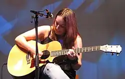 Yvonne Lyon performing at Greenbelt, 2008