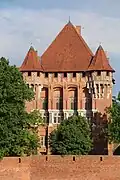 Middle Castle, Grand Masters' Palace, northwestern facade