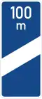 Sign 450-50 Exit countdown marker (Autobahn, 100m before exit)