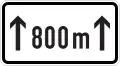 For 800 m