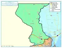 Map of the district